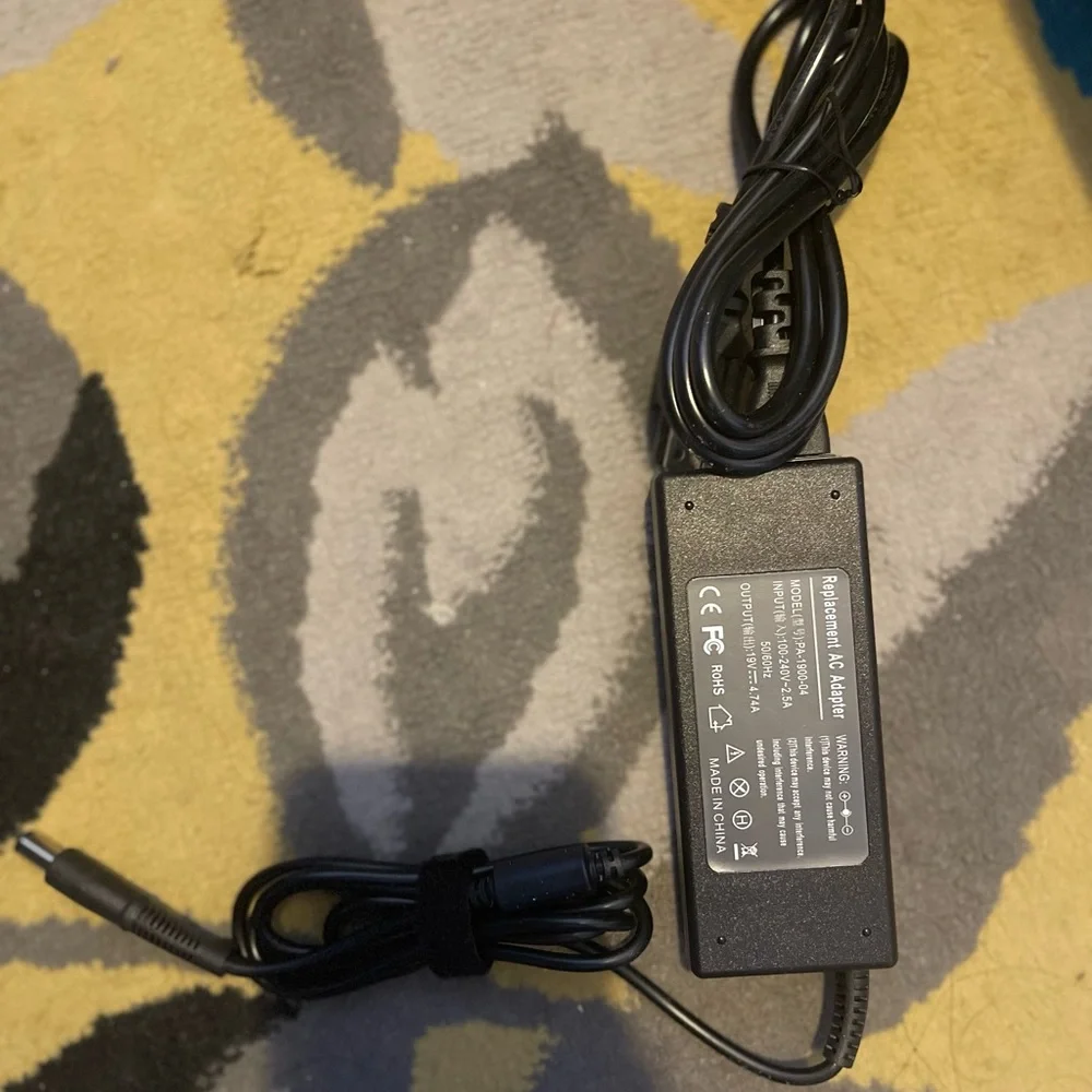 Black Laptop Charger